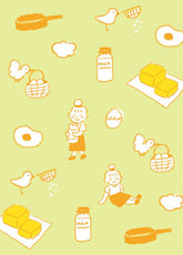 Freshly Baked Bread Town Deco Seal - Asago Pan (Toast) - Furukawa Shiko - Default Title by Techo Treats Stationery