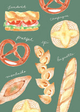 Freshly Baked Bread Town Deco Seal - Kari Kari Bakery (Baguette) - Furukawa Shiko - Default Title by Techo Treats Stationery