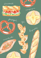 Freshly Baked Bread Town Deco Seal - Kari Kari Bakery (Baguette) - Techo Treats