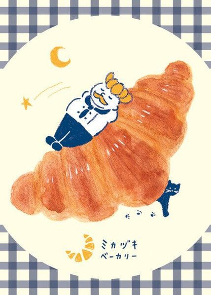 Freshly Baked Bread Town Deco Seal - Mikazuki Bakery (Croissant) - Furukawa Shiko - Default Title by Techo Treats Stationery
