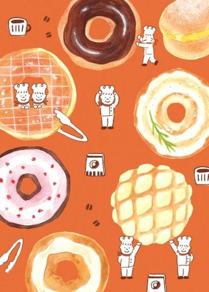 Freshly Baked Bread Town Deco Seal - Nico Nico Marupan (Donut) - Furukawa Shiko - Default Title by Techo Treats Stationery