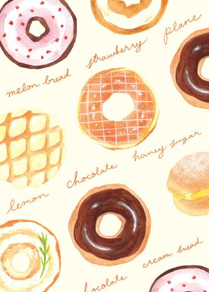Freshly Baked Bread Town Deco Seal - Nico Nico Marupan (Donut) - Furukawa Shiko - Default Title by Techo Treats Stationery