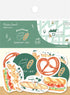 Freshly Baked Bread Town Flake Stickers - Kari Kari Bakery (Baguette) - Furukawa Shiko - Default Title by Techo Treats Stationery