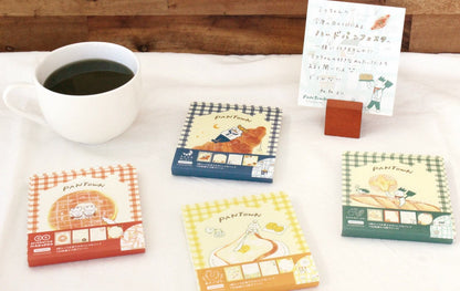 Freshly Baked Bread Town Memo Pad - Asago Pan (Toast) - Furukawa Shiko - Default Title by Techo Treats Stationery