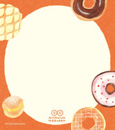 Freshly Baked Bread Town Memo Pad - Nico Nico Marupan (Donut) - Furukawa Shiko - Default Title by Techo Treats Stationery