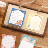 Freshly Baked Bread Town Sticky Notes - Kari Kari Bakery (Baguette) - Furukawa Shiko - Default Title by Techo Treats Stationery