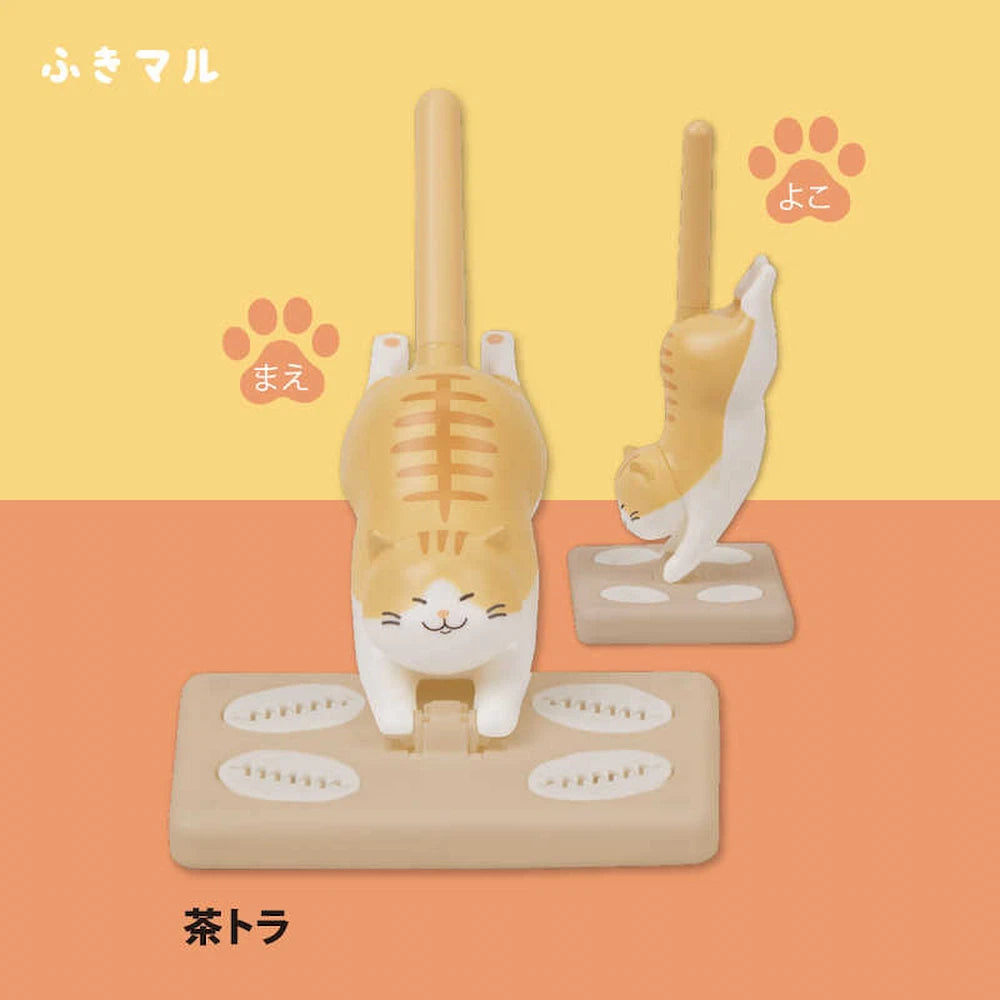 Fukimaru Cat Desktop Cleaner - Brown Tabby - Sun-Star Stationery - Default Title by Techo Treats Stationery