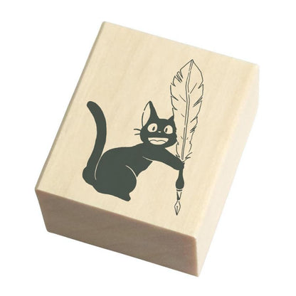 Ghibli x Ink Aibou Wooden Stamp - Gigi and Fountain Pen - Techo Treats
