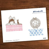 Ghibli x MT Aibou Wooden Stamp - Kiki and Jiji - Techo Treats