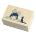 Ghibli x MT Pal Rubber Stamp - Kiki and Jiji - Techo Treats