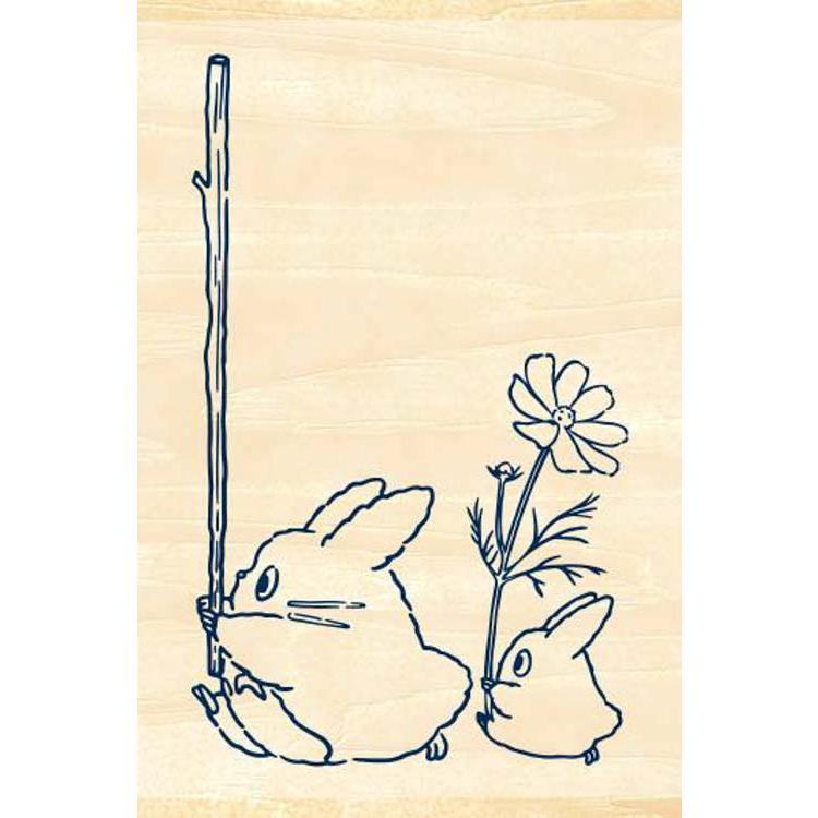 Ghibli x MT Pal Rubber Stamp - Totoro and Little Totoro - Techo Treats