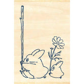 Ghibli x MT Pal Rubber Stamp - Totoro and Little Totoro - Techo Treats