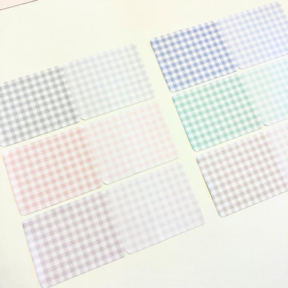 Gingham Check Roll Sticky Notes (6 colors)