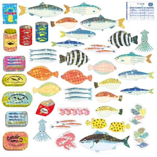 Greeting Life Box Seal - Fish - Default Title by Techo Treats Stationery