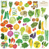 Greeting Life Box Seal - Vegetable - Default Title by Techo Treats Stationery