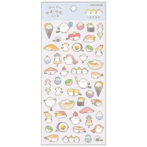 Gu~Gu~YamuYamu Shi~Ru Sticker - Bird - KAMIO JAPAN - Default Title by Techo Treats Stationery