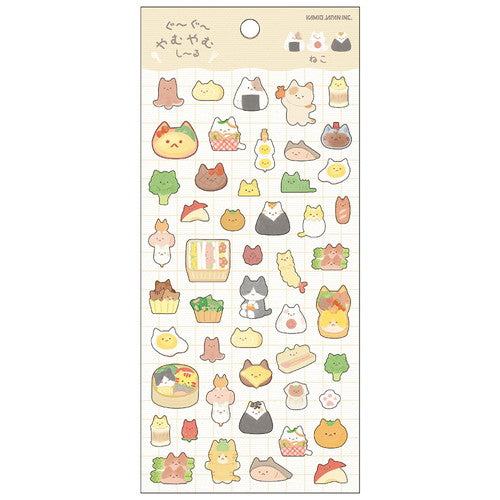 Gu~Gu~YamuYamu Shi~Ru Sticker - Cat - KAMIO JAPAN - Default Title by Techo Treats Stationery