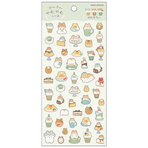 Gu~Gu~YamuYamu Shi~Ru Sticker - Hamster - KAMIO JAPAN - Default Title by Techo Treats Stationery