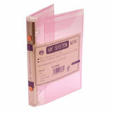 H.S. My System Binder - Mini 6 | A7 Pocket Size (4 colors) - Clear by Techo Treats Stationery