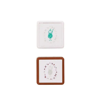 Hancoco 2-in-1 Layer Stamp - Cream Soda - Kutsuwa - Default Title by Techo Treats Stationery