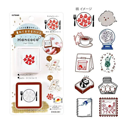 Hancoco 2-in-1 Layer Stamp - Flower Stamp - Kutsuwa - Default Title by Techo Treats Stationery