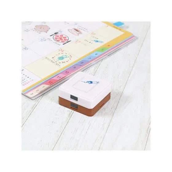 Hancoco 2-in-1 Layer Stamp - Girl and Notebook - Kutsuwa - Default Title by Techo Treats Stationery