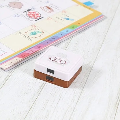 Hancoco 2-in-1 Layer Stamp - Ink Shimaenaga Long-tailed Tit - Kutsuwa - Default Title by Techo Treats Stationery