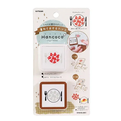 Hancoco 2-in-1 Layer Stamp - Octopus Wiener - Kutsuwa - Default Title by Techo Treats Stationery
