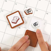 Hancoco 2-in-1 Layer Stamp - Panda on Bread - Kutsuwa - Default Title by Techo Treats Stationery
