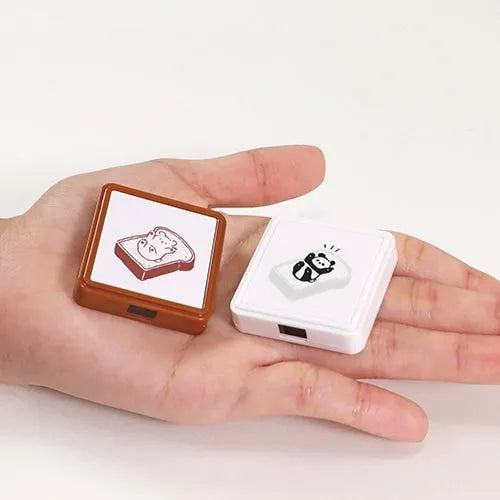 Hancoco 2-in-1 Layer Stamp - Panda on Bread - Kutsuwa - Default Title by Techo Treats Stationery