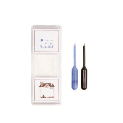Hancoco slide 2-in-1 Layer Stamp - Bird and Cat House - Kutsuwa - Default Title by Techo Treats Stationery