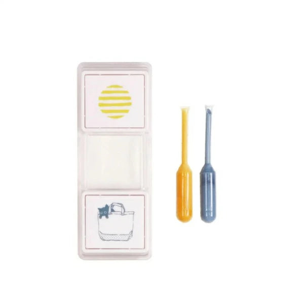 Hancoco slide 2-in-1 Layer Stamp - Cat in Bag - Kutsuwa - Default Title by Techo Treats Stationery