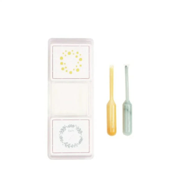 Hancoco slide 2-in-1 Layer Stamp - Mimosa Wreath - Kutsuwa - Default Title by Techo Treats Stationery