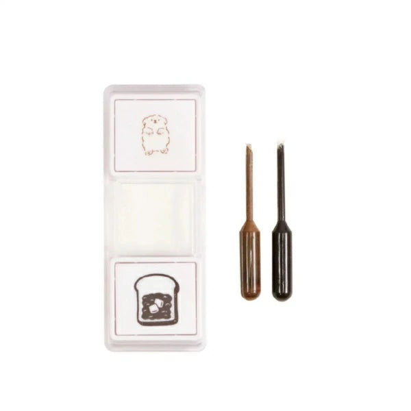 Hancoco slide 2-in-1 Layer Stamp - Sleeping Dog - Kutsuwa - Default Title by Techo Treats Stationery