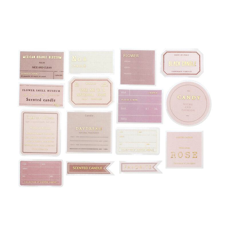 Healing Time Foil-stamped Large Size Flake Seal - Rose - Techo Treats