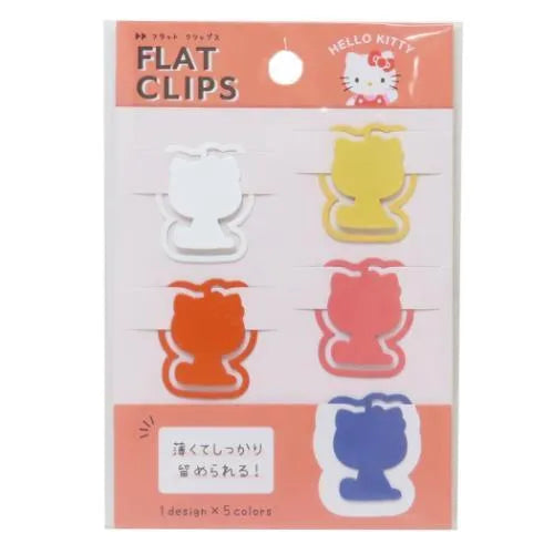 Hello Kitty Character Flat Clips - KAMIO JAPAN - Default Title by Techo Treats Stationery