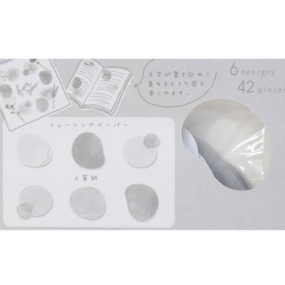HITOKAKERA Flake Stickers - Gray - Techo Treats