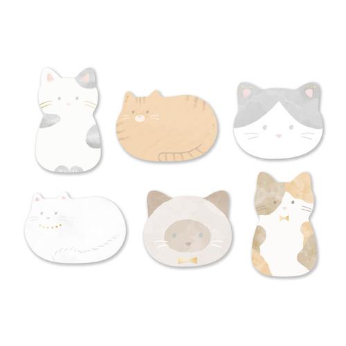 HITOKOTO Flake Sticker - Cat - Techo Treats