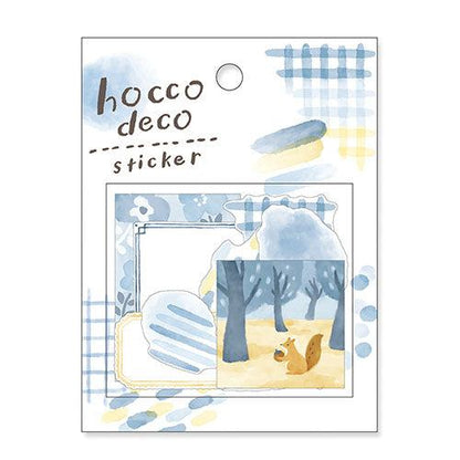 hocco deco Flake Sticker - Blue - Techo Treats