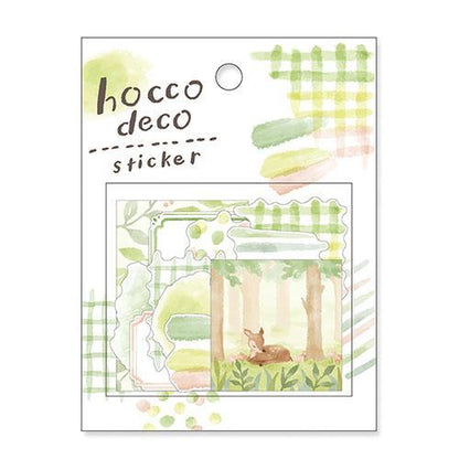 hocco deco Flake Sticker - Green - Techo Treats