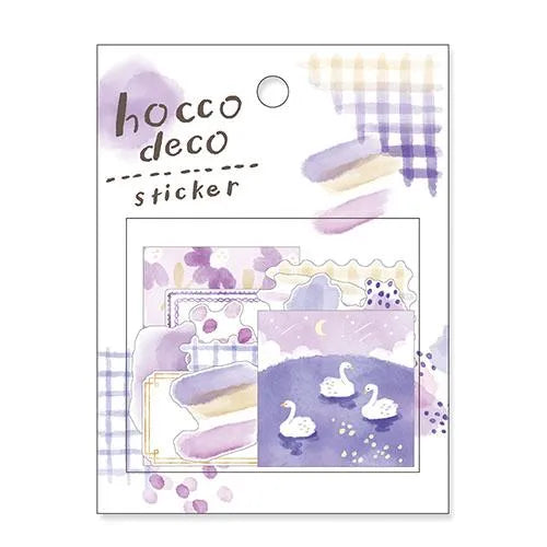 hocco deco Flake Sticker - Purple - Techo Treats