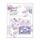 hocco deco Flake Sticker - Purple - Techo Treats