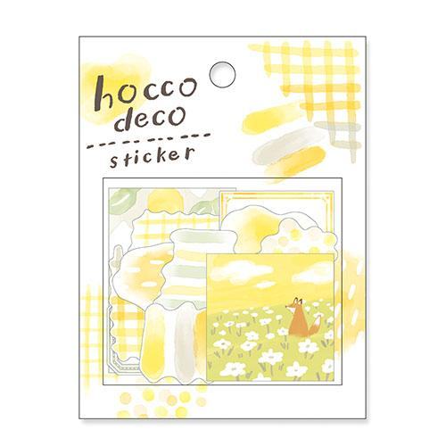 hocco deco Flake Sticker - Yellow - Techo Treats