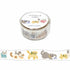 Hokkori Die-cut Masking Tape - Cat - Techo Treats