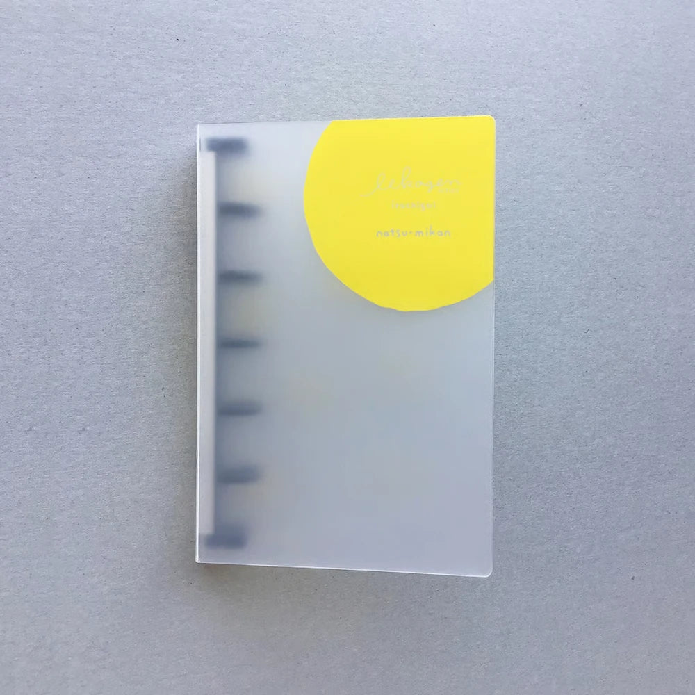 iikagen Series Micro 5 Mini Binder - Hyuganatsu (Japanese Citrus) - Nagahashi Printing - Default Title by Techo Treats Stationery