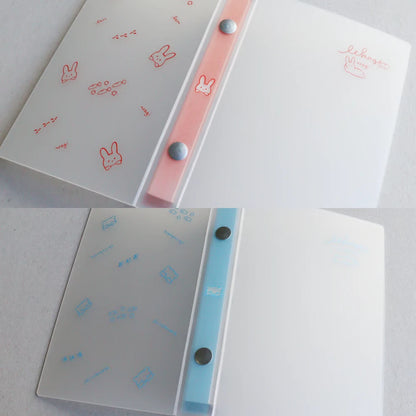 iikagen Series Micro 5 Mini Binder - Rabbit - Nagahashi Printing - Default Title by Techo Treats Stationery