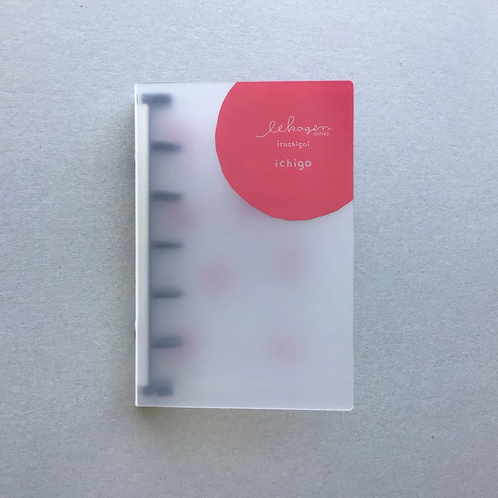 iikagen Series Micro 5 Mini Binder - Strawberry - Nagahashi Printing - Default Title by Techo Treats Stationery