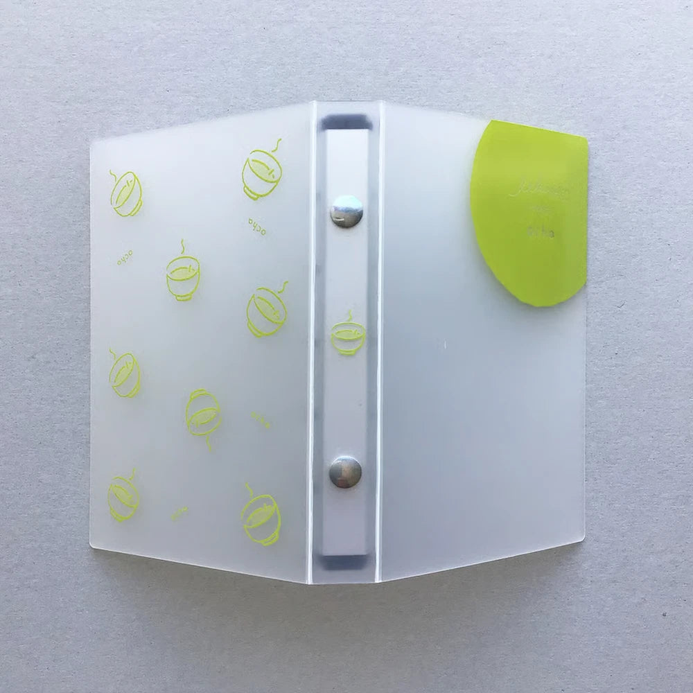 iikagen Series Micro 5 Mini Binder - Tea - Nagahashi Printing - Default Title by Techo Treats Stationery