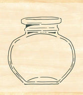 Ink Pal Rubber Stamp - Glass Bottle - Techo Treats