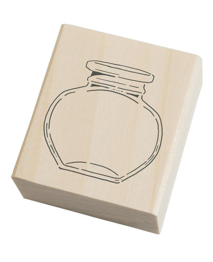 Ink Pal Rubber Stamp - Glass Bottle - Techo Treats